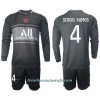 Conjunto (Camiseta+Pantalón Corto) Manga Larga Paris Saint-Germain Sergio Ramos 4 Tercera Equipación 2021/22 - Niño